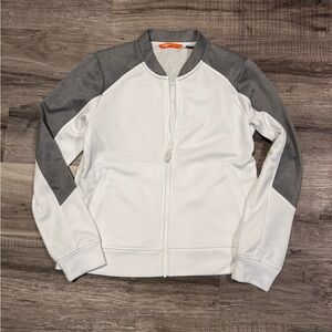 Cutter & Buck White and Gray Collar Jacket